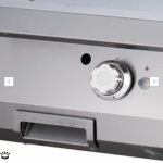  Βαρέως τύπου σχάρα 1/2 αυλακωτή - αέριο - διπλή μονάδα - 70cm βαθιά